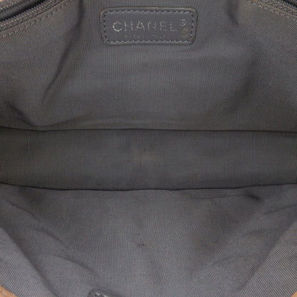 Beige Chanel Medium Caviar French Riviera Flap Shoulder Bag
