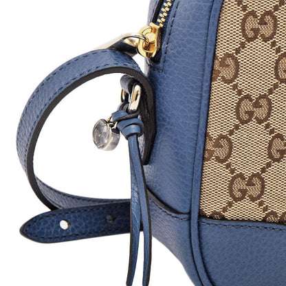 Gucci Canvas Supreme Camera Bag Caspian Blue