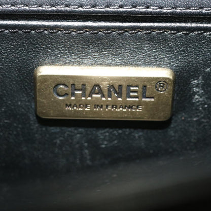 CHANEL Boy Chanel Chain Shoulder Bag Tile Black Multicolor CC 29551A
