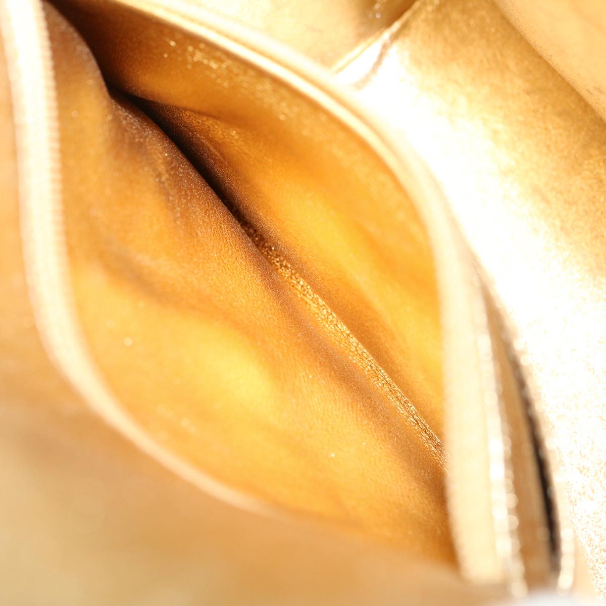 CHANEL Matelasse Shoulder Bag Lamb Skin Gold CC 29567A