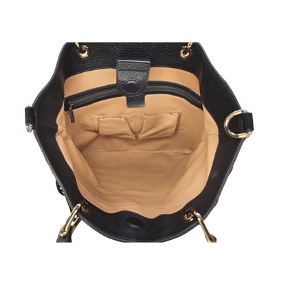 Gucci 2-way Bamboo Handle Black Suede Fringe Hobo Tote Bag