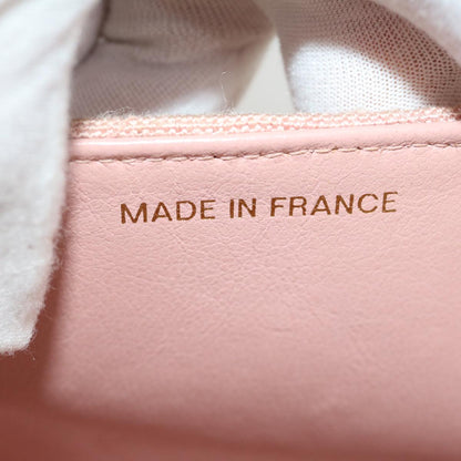 CHANEL Matelasse Turn Lock Chain Diana Shoulder Bag Canvas Pink CC 29889A