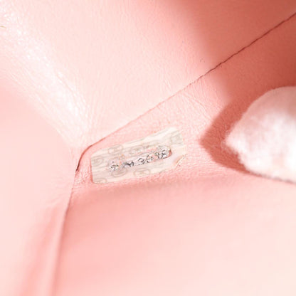 CHANEL Matelasse Turn Lock Chain Diana Shoulder Bag Canvas Pink CC 29889A