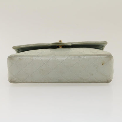 CHANEL Classic Matelasse 25 Double Chain Flap Shoulder Bag Lamb Skin 29961A