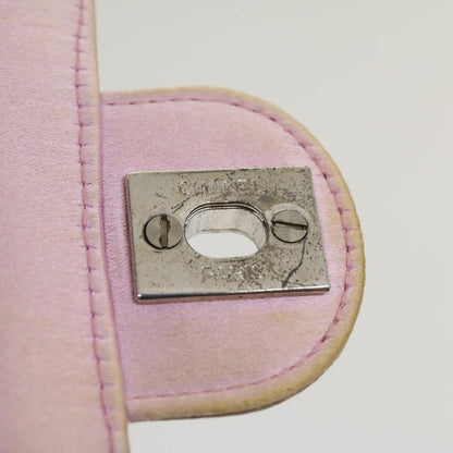 CHANEL Matelasse Hand Bag Silk Satin Pink CC 29999A
