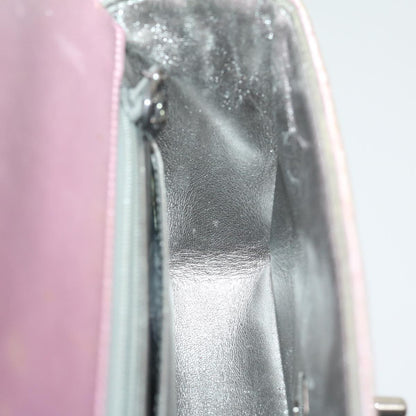 CHANEL Matelasse Hand Bag Silk Satin Pink CC 29999A