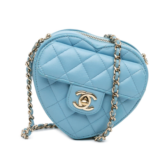Chanel Sac Mini Lambskin CC in Love Heart Crossbody