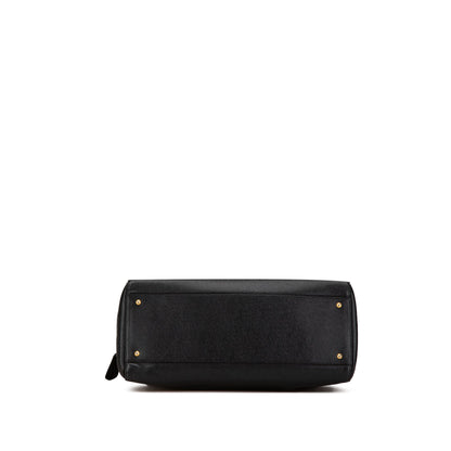 Black Chanel Caviar CC Shoulder Bag