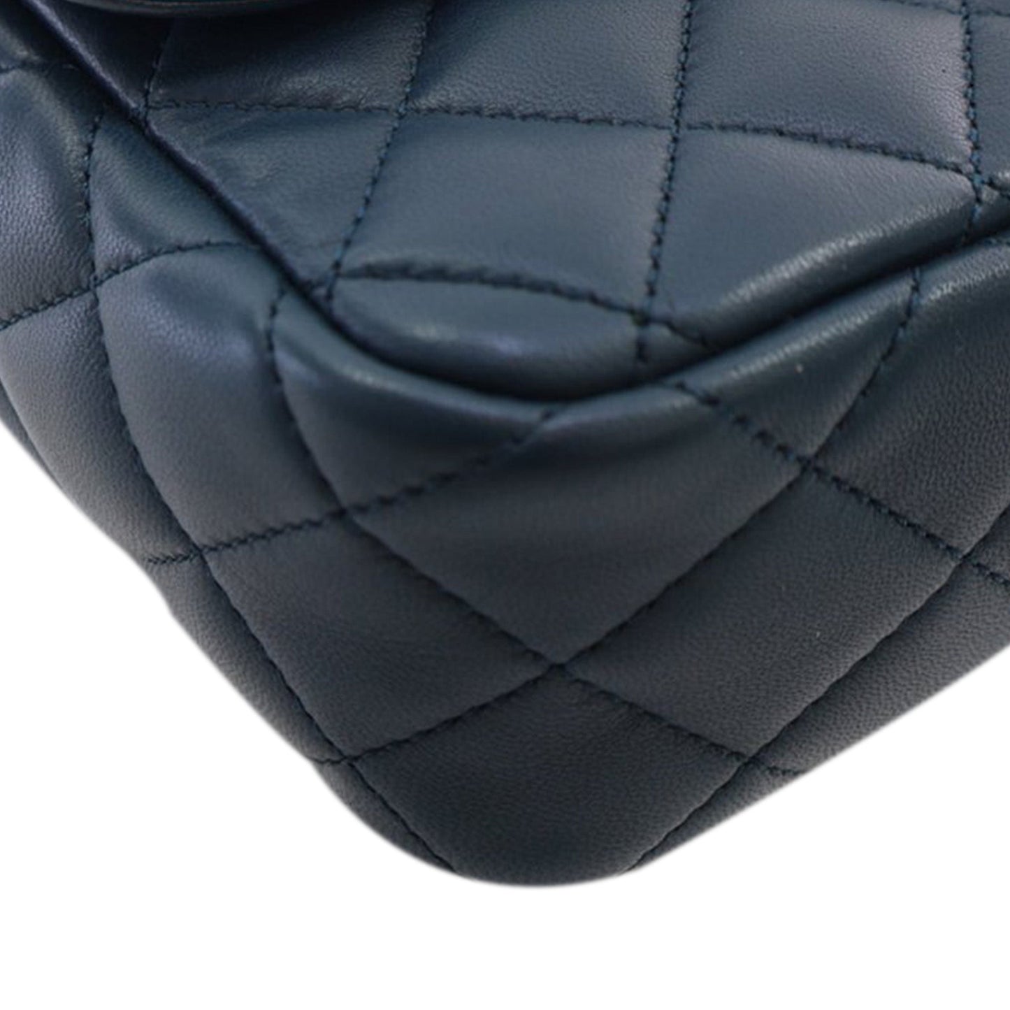 Blue Chanel Medium Quilted Lambskin Two-Tone Day Flap Crossbody Bag