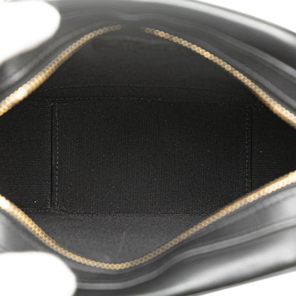 Black Chanel CC Quilted Lambskin Octagon Camera Case Crossbody Bag