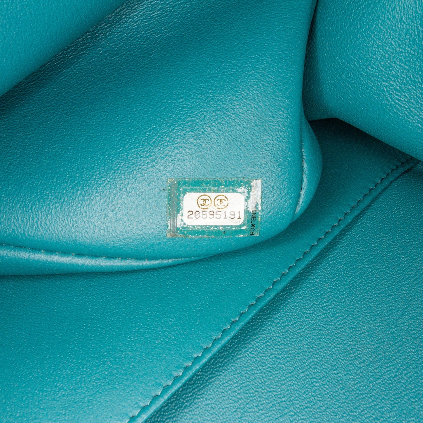 Blue Chanel Jumbo Classic Lambskin Double Flap Shoulder Bag
