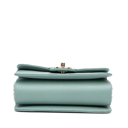 Blue Chanel Mini Caviar Like a Wallet Flap