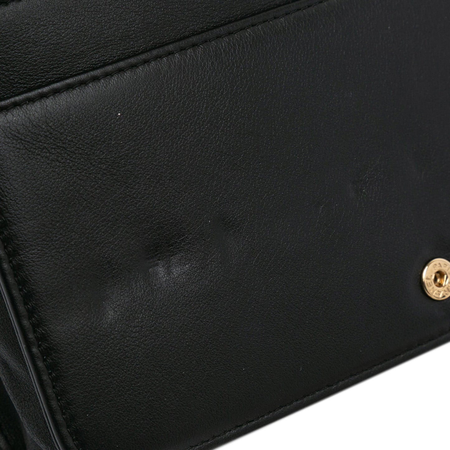 Black Chanel Bicolor Calfskin Boy Wallet On Chain Crossbody Bag