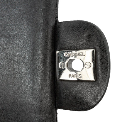Black Chanel Medium Classic Patent Double Flap Shoulder Bag