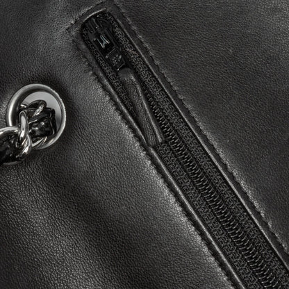 Black Chanel Medium Classic Patent Double Flap Shoulder Bag