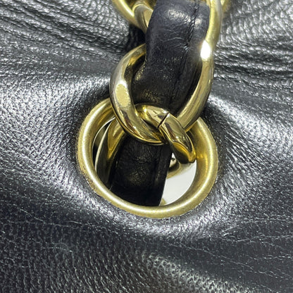 Black Chanel Maxi Classic Lambskin Single Flap Shoulder Bag