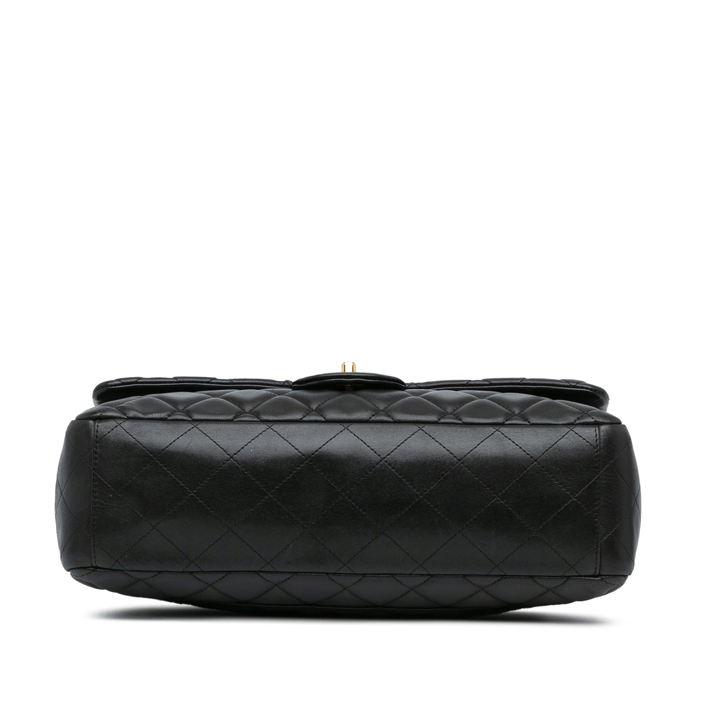 Black Chanel Maxi Classic Lambskin Single Flap Shoulder Bag