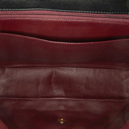 Black Chanel Maxi Classic Lambskin Single Flap Shoulder Bag