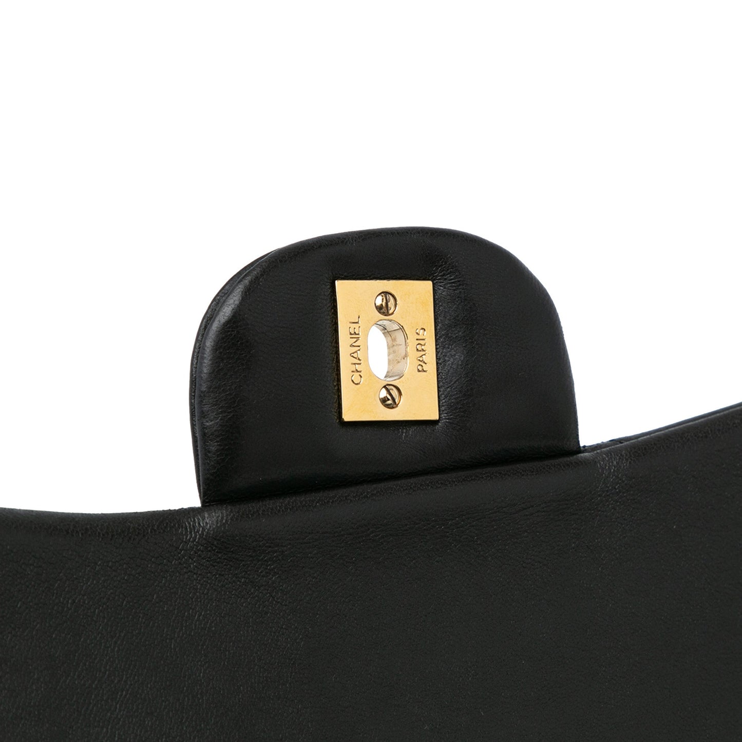 Black Chanel Maxi Classic Lambskin Single Flap Shoulder Bag
