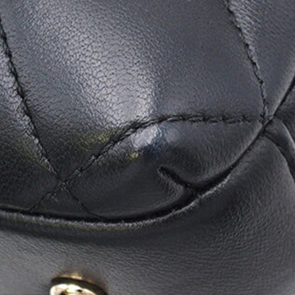 Black Chanel Small Lambskin Trendy CC Bowling Bag Satchel