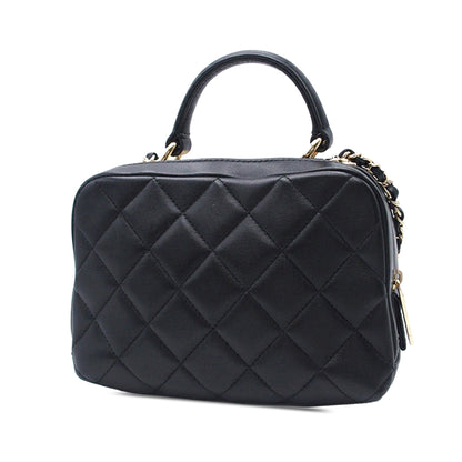 Black Chanel Small Lambskin Trendy CC Bowling Bag Satchel
