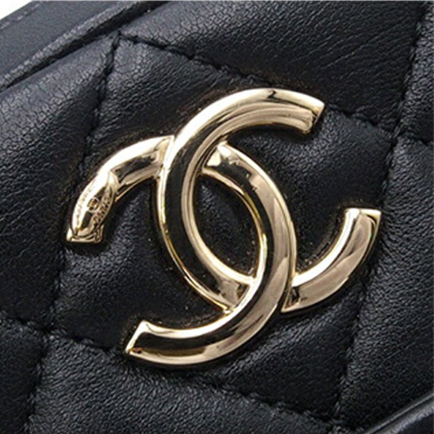 Black Chanel Small Lambskin Trendy CC Bowling Bag Satchel