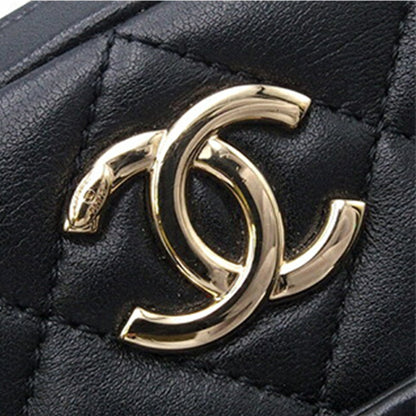 Black Chanel Small Lambskin Trendy CC Bowling Bag Satchel