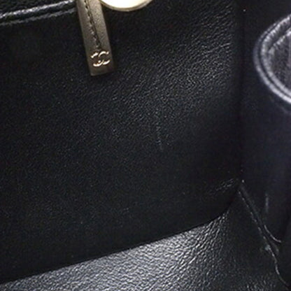 Black Chanel Small Lambskin Trendy CC Bowling Bag Satchel