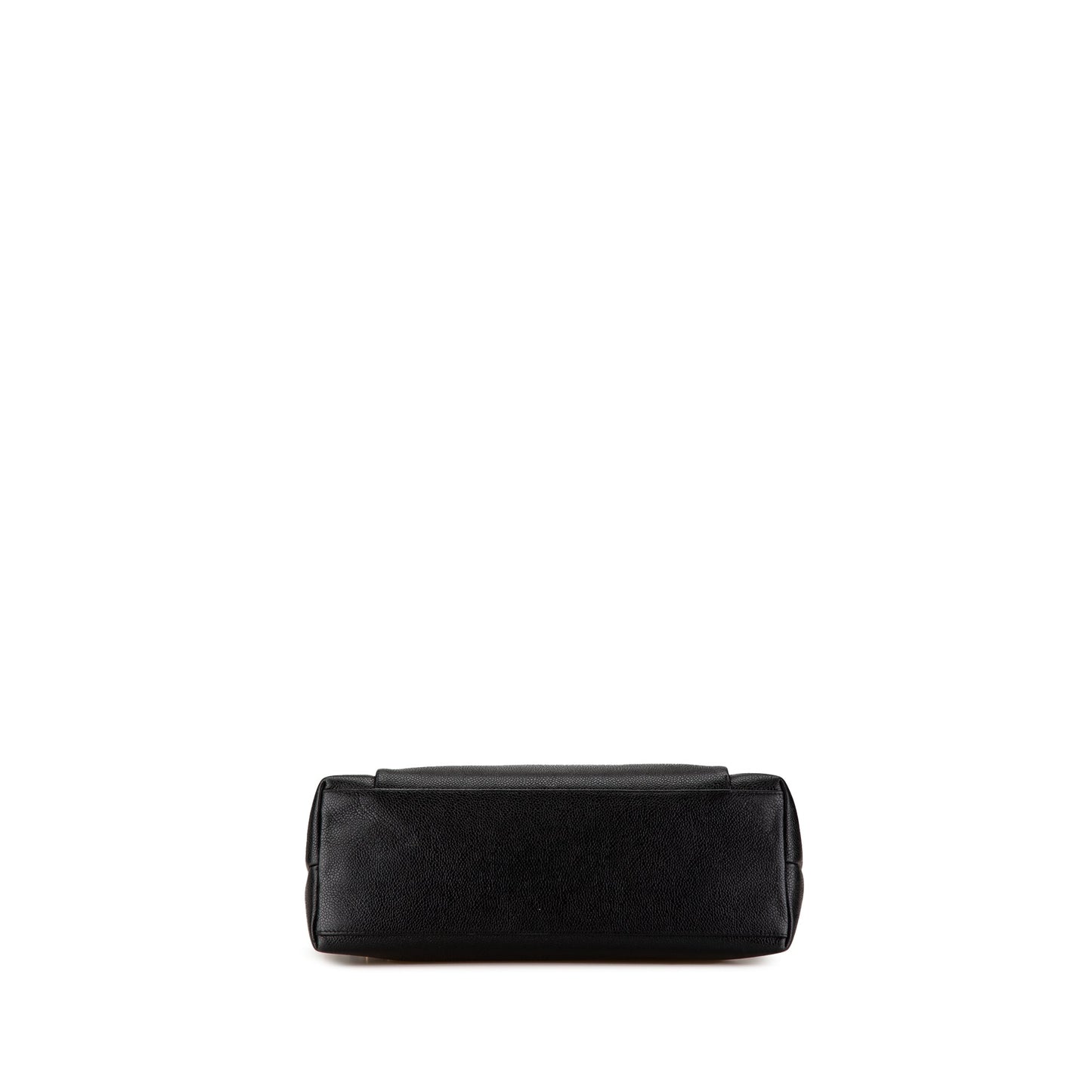 Black Chanel Caviar Front Pocket Chain Tote