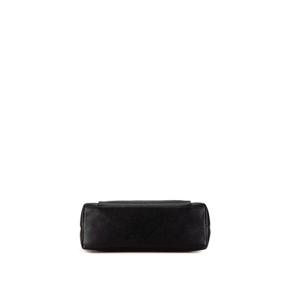 Black Chanel Caviar Front Pocket Chain Tote