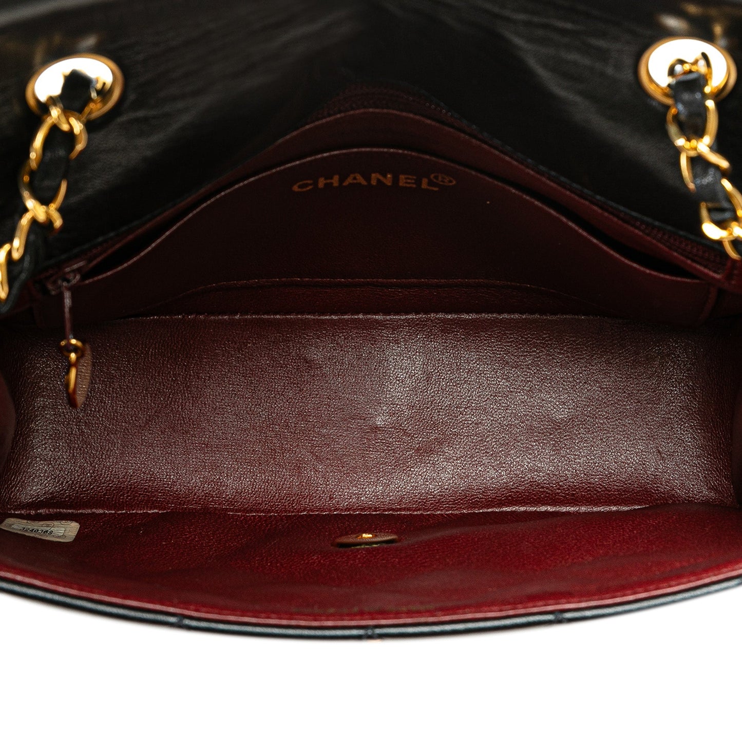 Black Chanel Medium Lambskin Diana Flap Crossbody Bag