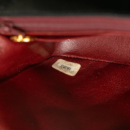 Black Chanel Medium Lambskin Diana Flap Crossbody Bag