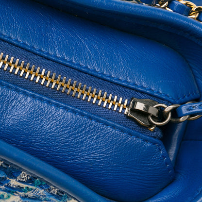 Blue Chanel Small Tweed Gabrielle Crossbody