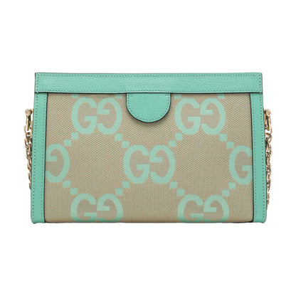 (WMNS) Gucci Ophidia Jumbo GG Small Shoulder Bag 'Beige Green Mint' 503877-UKMBG-9549