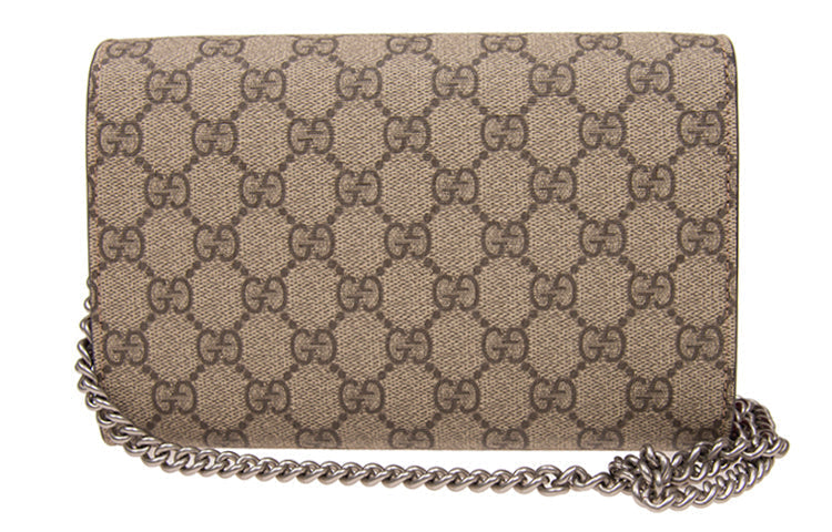 (WMNS) Gucci Dionysus Tiger Head Logo Canvas Chain Shoulder Messenger Bag Mini Red Classic 401231-KHNSN-8698
