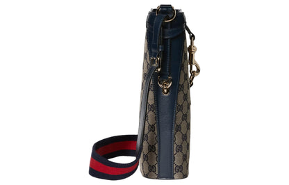 (WMNS) Gucci Original GG Medium Bucket Bag 'Beige Blue Canvas' 782911-FADAC-8559