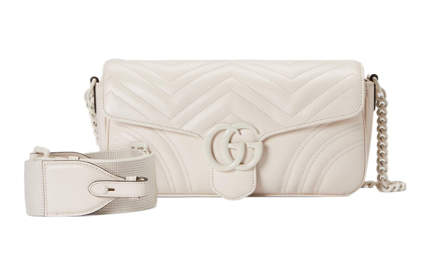 (WMNS) Gucci GG Marmont Matelasse Shoulder Bag 'White' 734814-DAAAI-9022