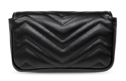 (WMNS) Gucci GG Marmont Matelasse Super Mini Bag 'Black' 476433-AABZK-1000