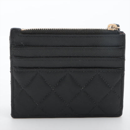 Chanel Matelasse Caviar Skin Coin Case Black