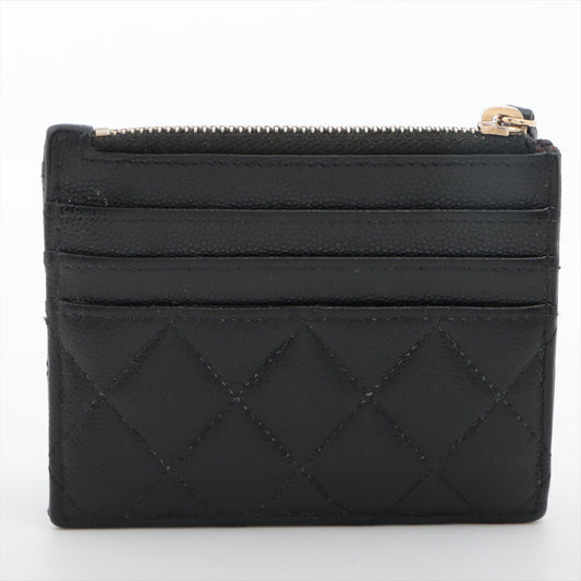 Chanel Matelasse Caviar Skin Coin Case Black