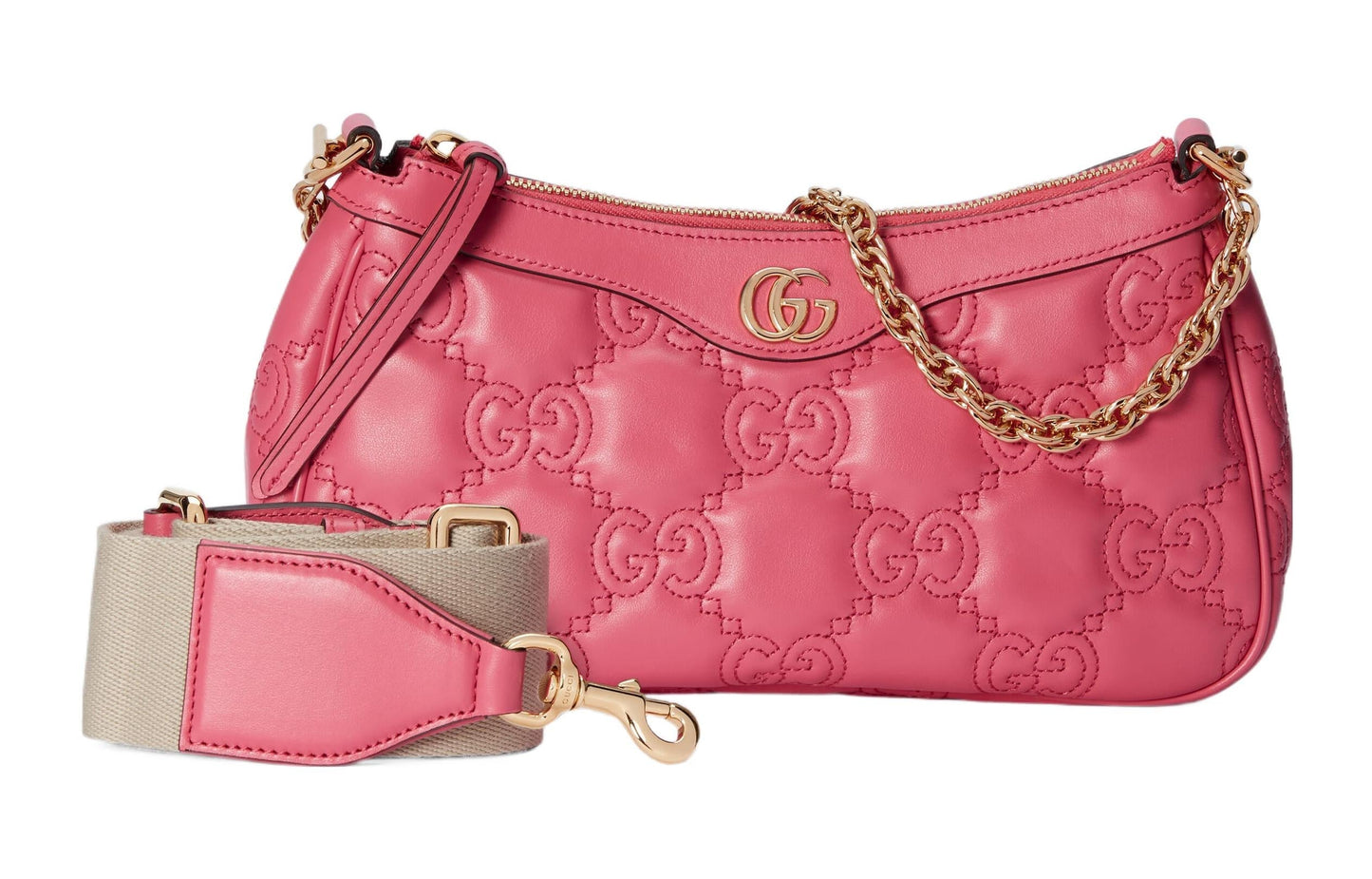 (WMNS) Gucci GG Matelasse Handbag 'Pink' 735049-UM8HG-8550