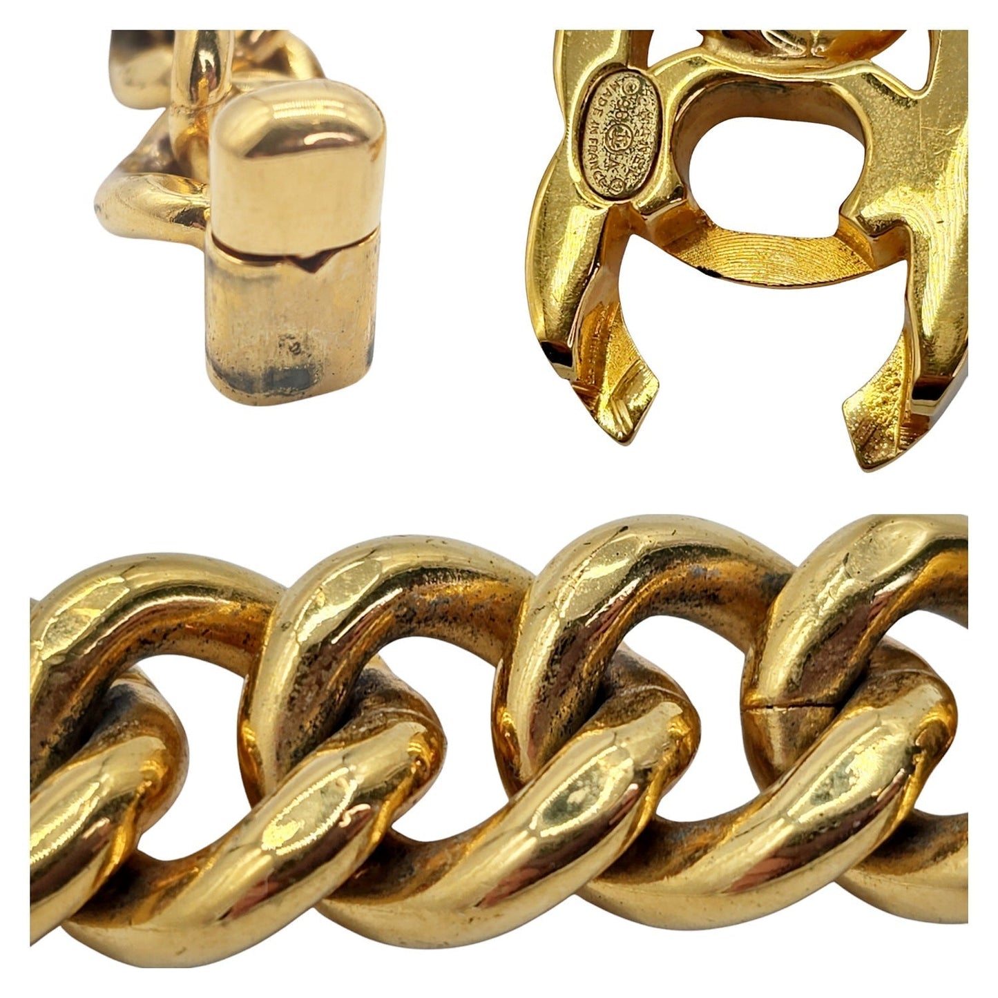 CHANEL CC Turn-Lock Chunky Chain Bracelet - 1996