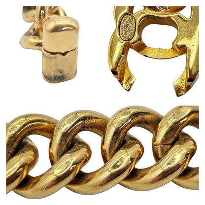 CHANEL CC Turn-Lock Chunky Chain Bracelet - 1996