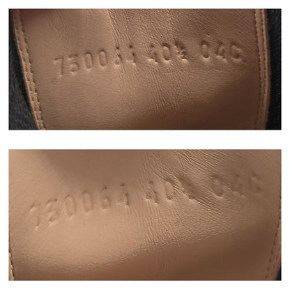 Gucci Chelsea Logo Strap High Heel Ankle Boots Sz 40.5