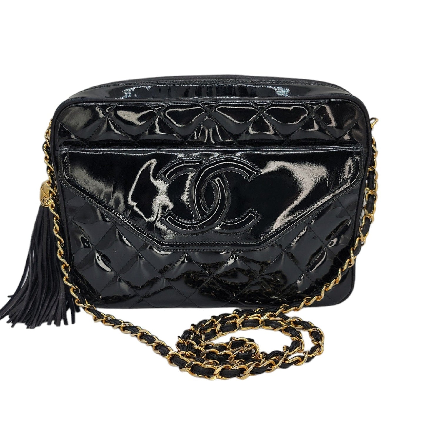 Chanel Vintage Patent Leather Crossbody Bag