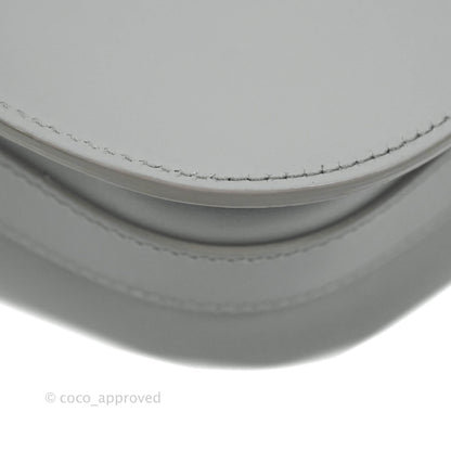Christian Dior Box Calfskin Medium Bobby Flap Stone Grey