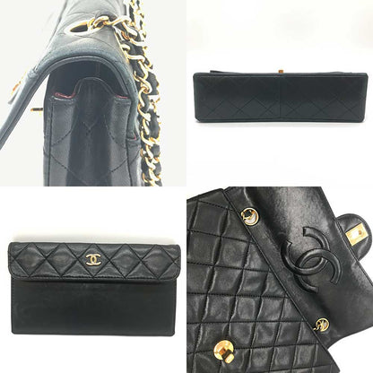 Chanel Matelasse Lambskin Chain Shoulder Bag Black