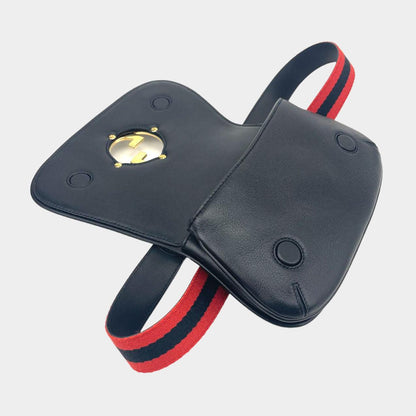 GUCCI Blondie Belt Bag w/Red & Blue Web Strap