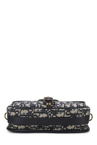 Dior, Navy Oblique Jacquard Bobby Flap Medium, Navy