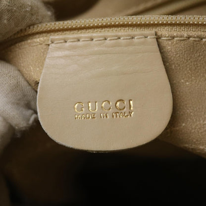 GUCCI Bamboo Hand Bag cotton Beige 00117321638  31581